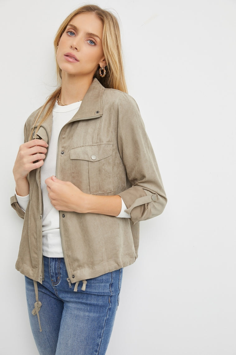 Cropped Utility Jacket