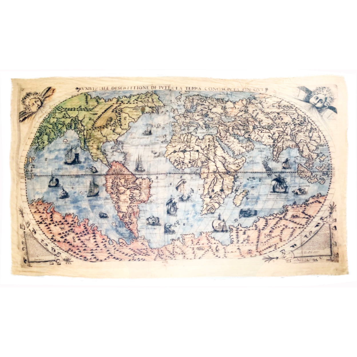 Vintage Map Scarf