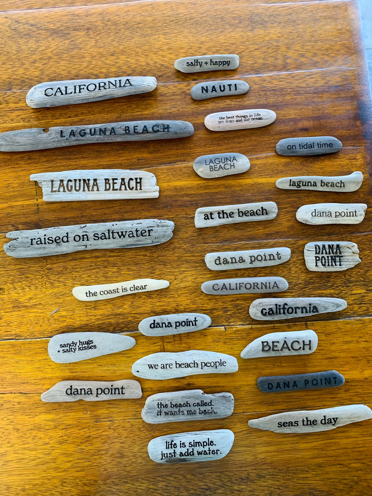 Engraved Driftwood Decorative Object