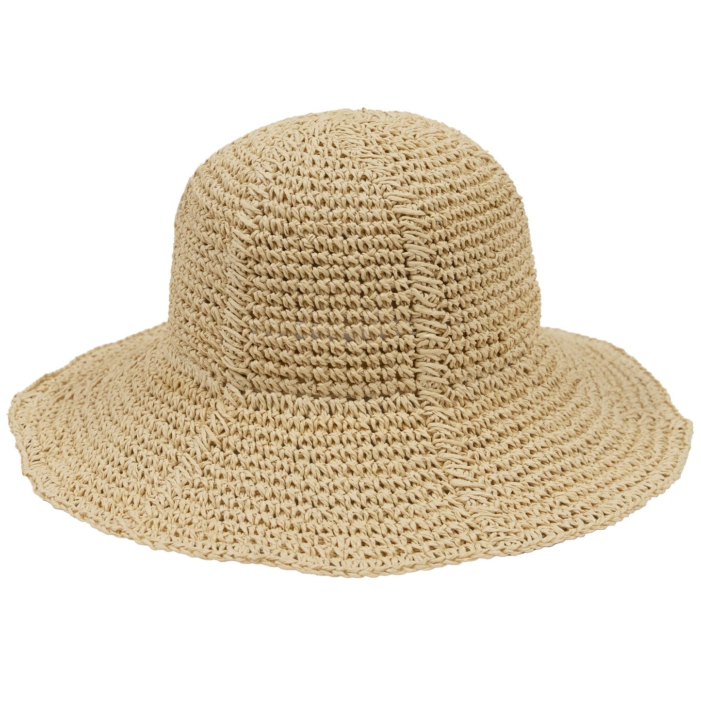 Women's Paper Crochet Floppy Bucket Hat