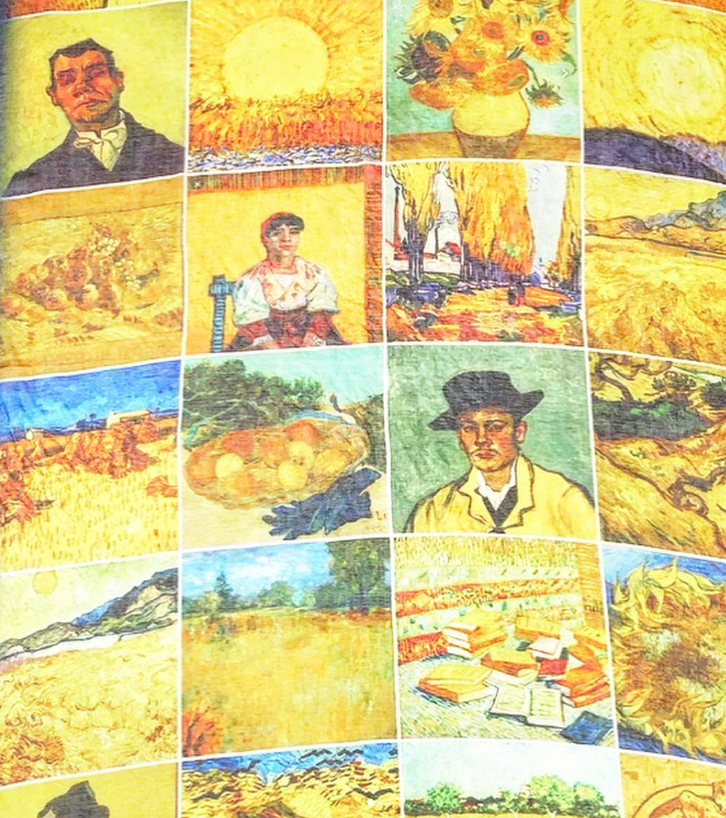 Vintage Artisan Scarf - Van Gogh