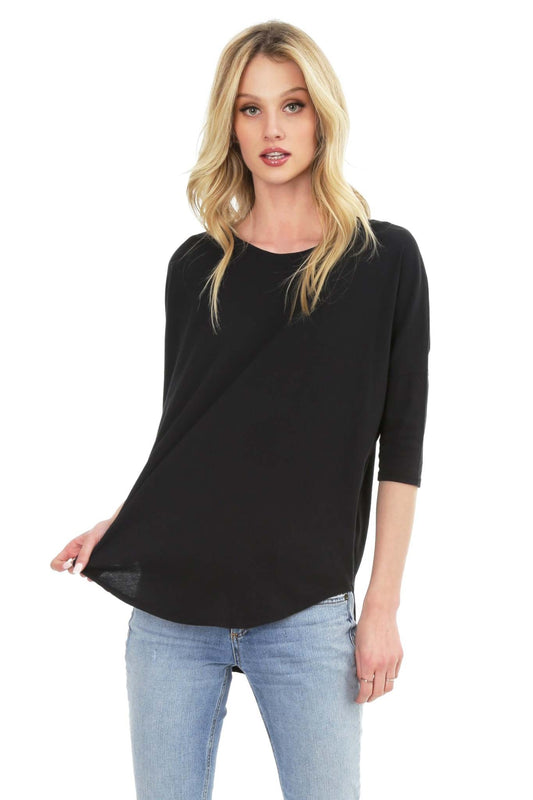 Bobi Drop Shoulder Pullover Top