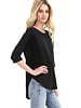 Bobi Drop Shoulder Pullover Top