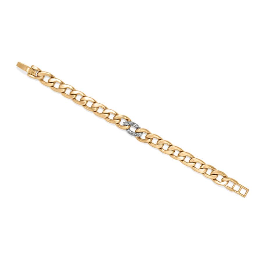 BRIGHTON CLEO PAVE LINK BRACELET - Gold