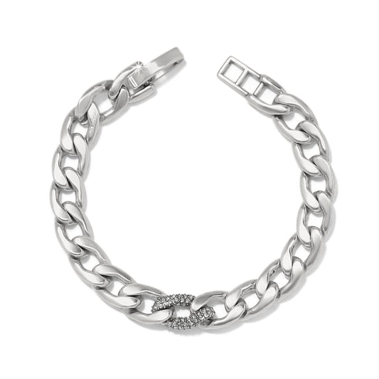 Brighton Cleo Pave Link Bracelet - Silver