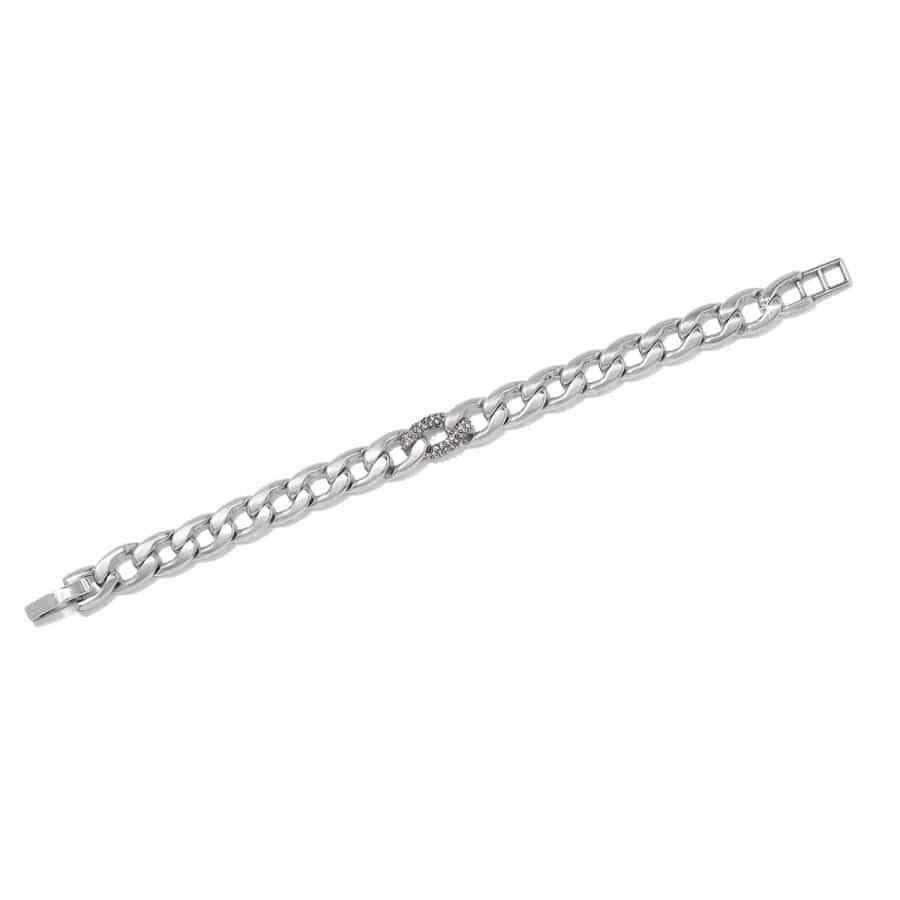 Brighton Cleo Pave Link Bracelet - Silver