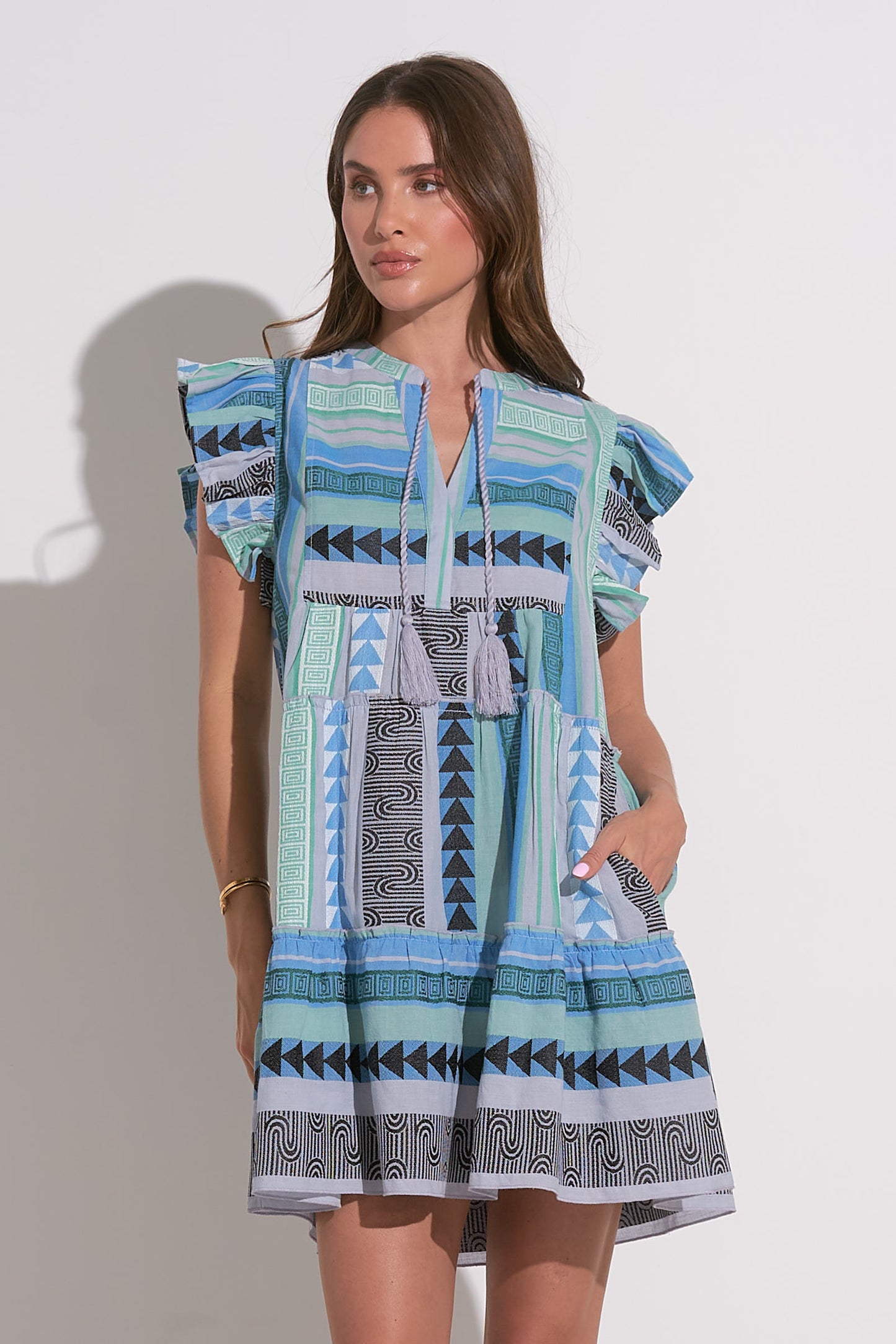 SLEEVELESS ALINE DRESS