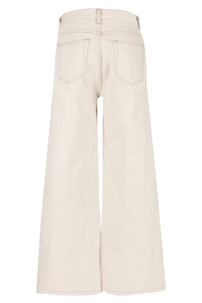 High Rise Cropped Wide Leg Pant