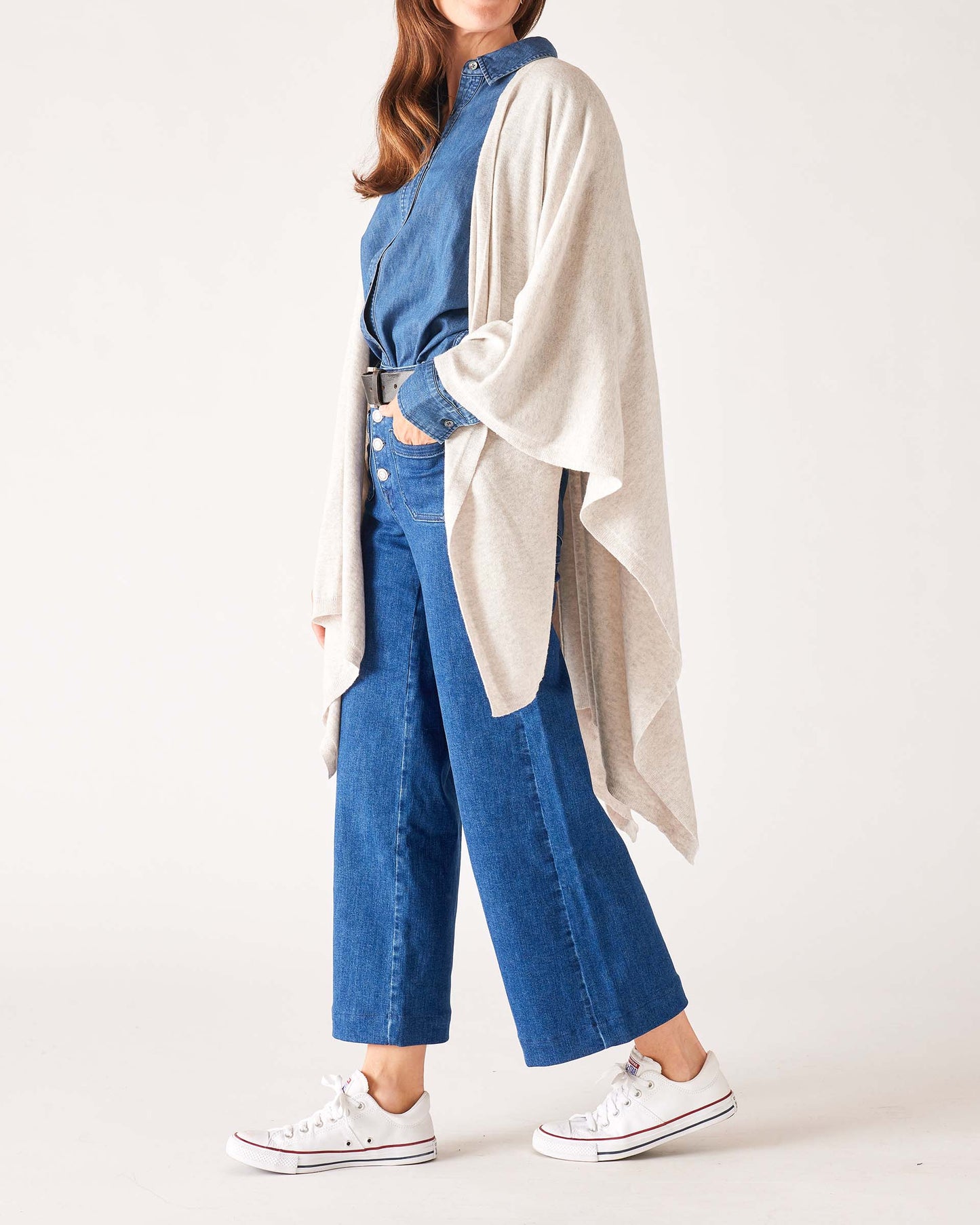 Mersea Cotton/Cashmere Wrap - Cloud