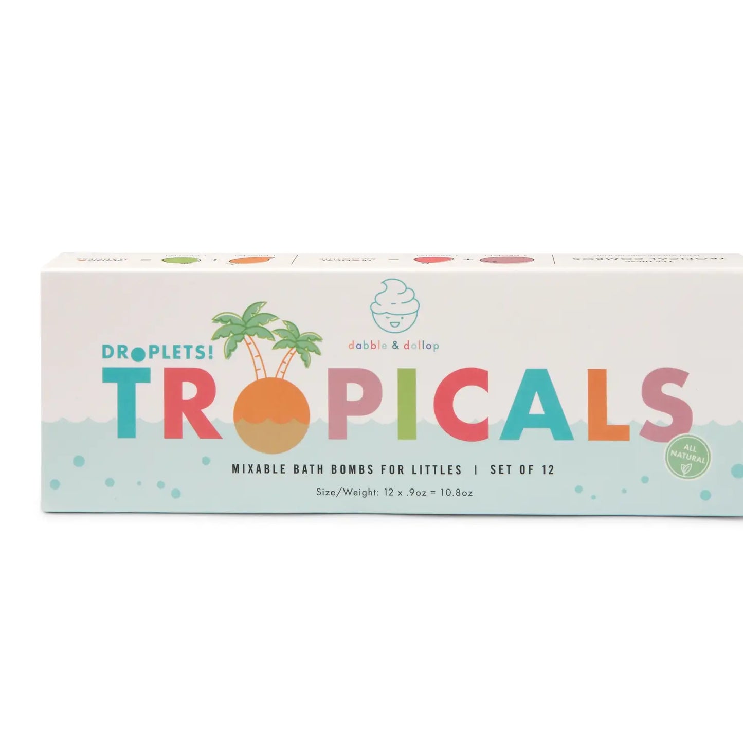 Dabble & Dollop 100% Natural Bath Bombs - Tropical scent