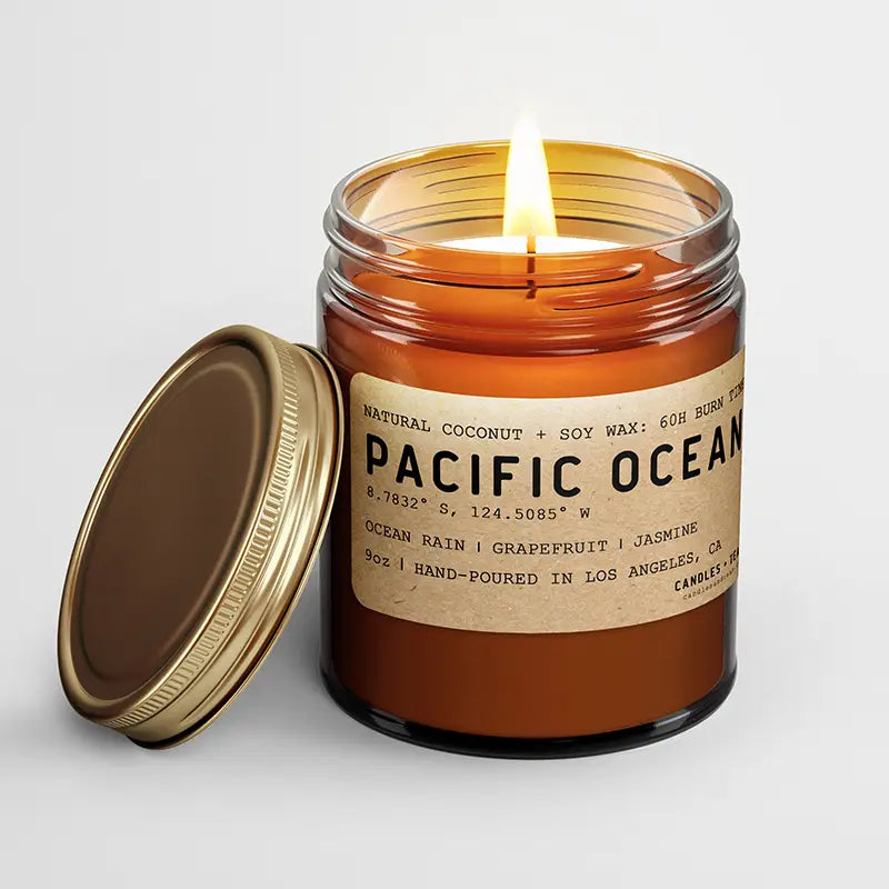 Candlefy Pacific Ocean Natural Wax Scented Candle