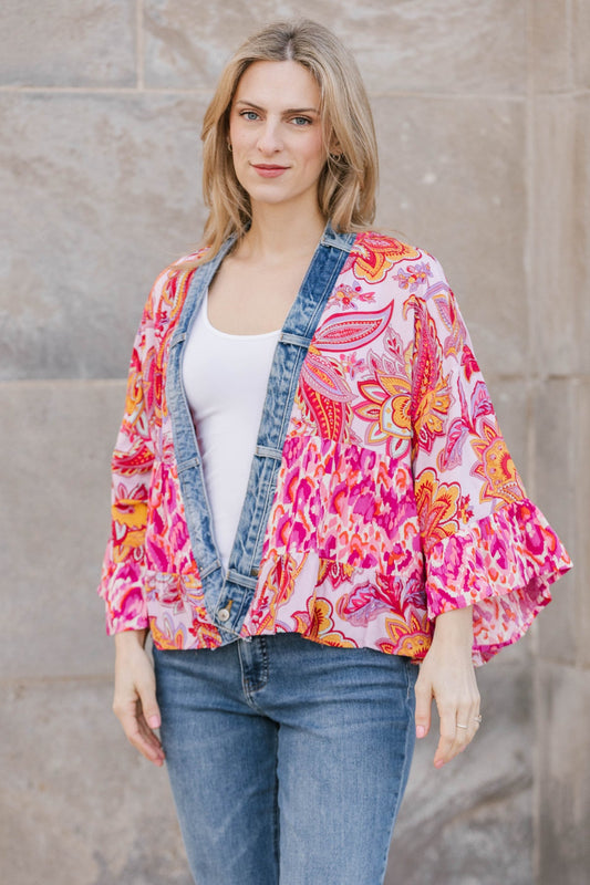 Shannon Passero 5474 Tiffany Cardigan Pink Mix