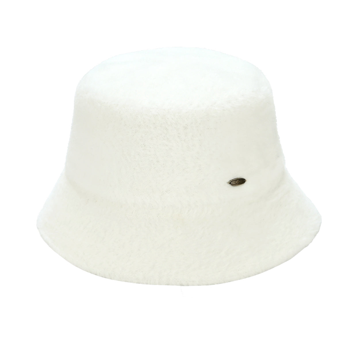 CC Beanie Short Hair Faux Fur Bucket Hat