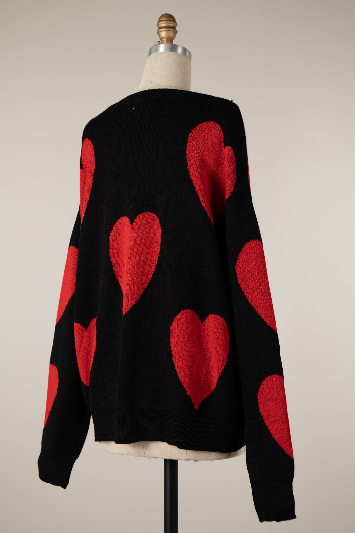 Heart Print Sweater