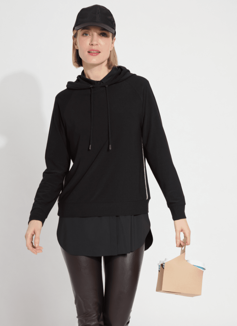 Julia Stretch Crepe Hoodie