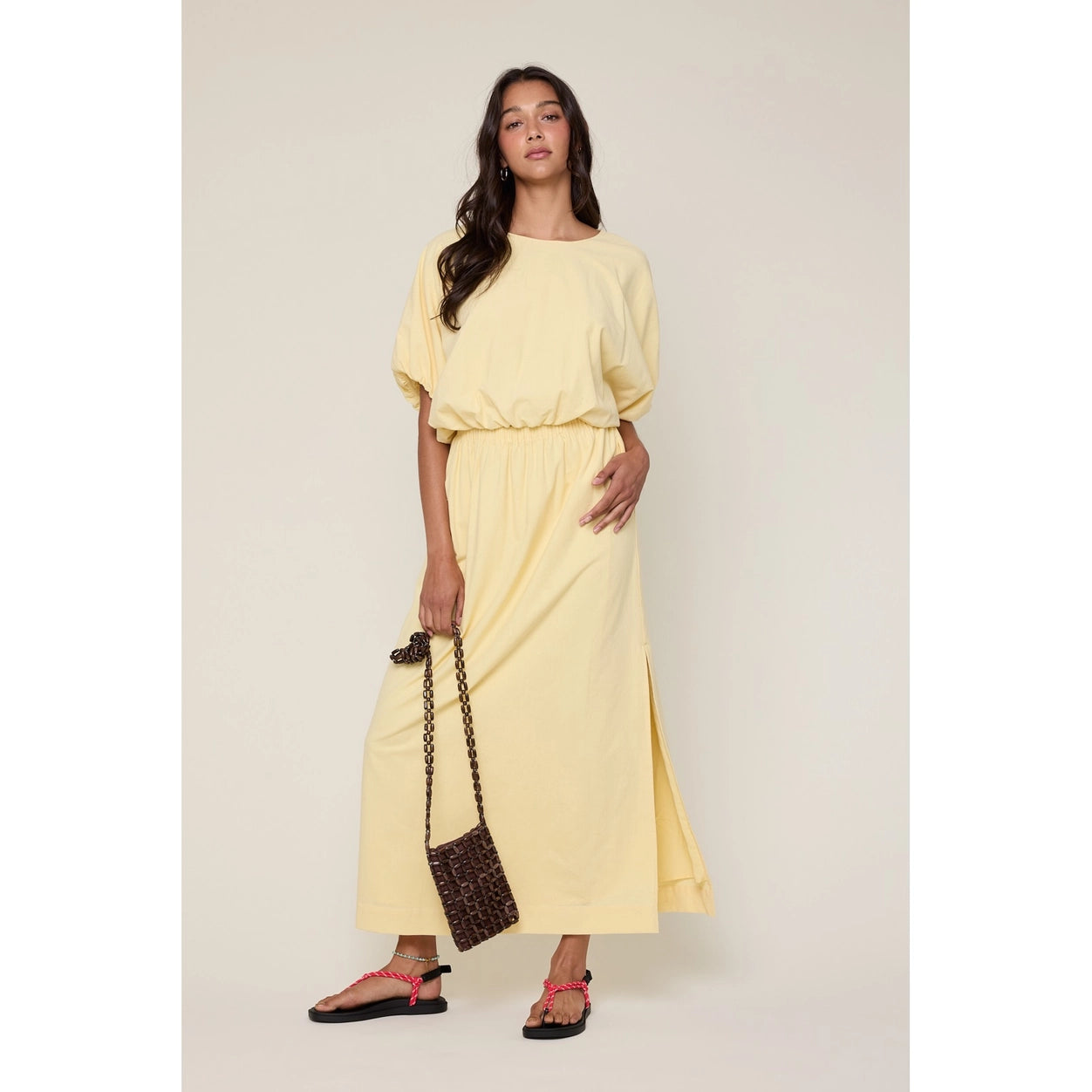 Cotton Bubble Knit Skirt