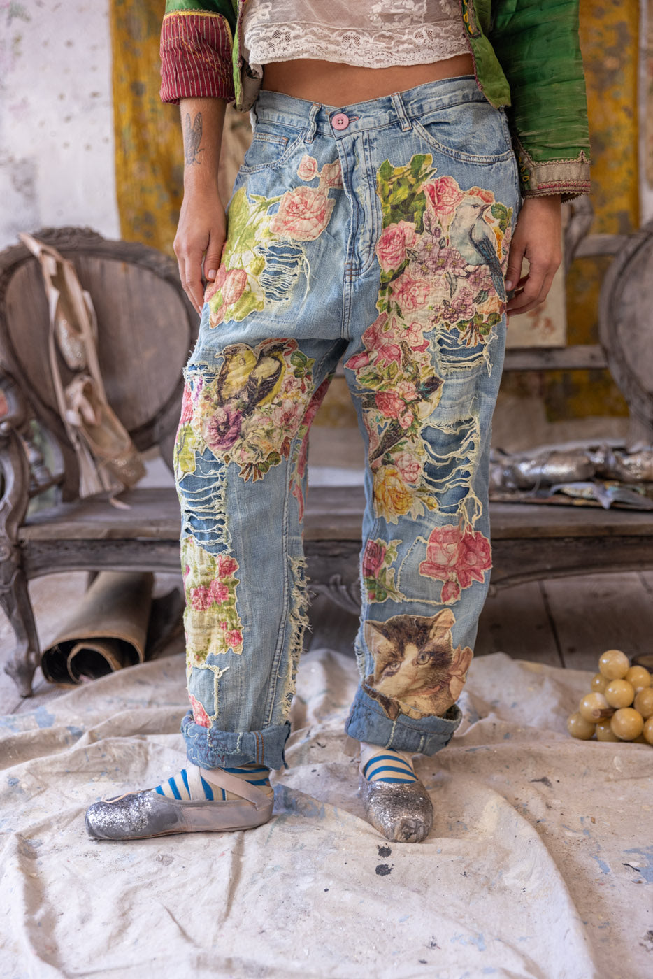 Magnolia Pearl Pants 371 Floral Miner Denims