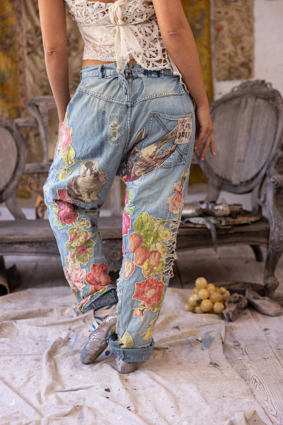 Magnolia Pearl Pants 371 Floral Miner Denims