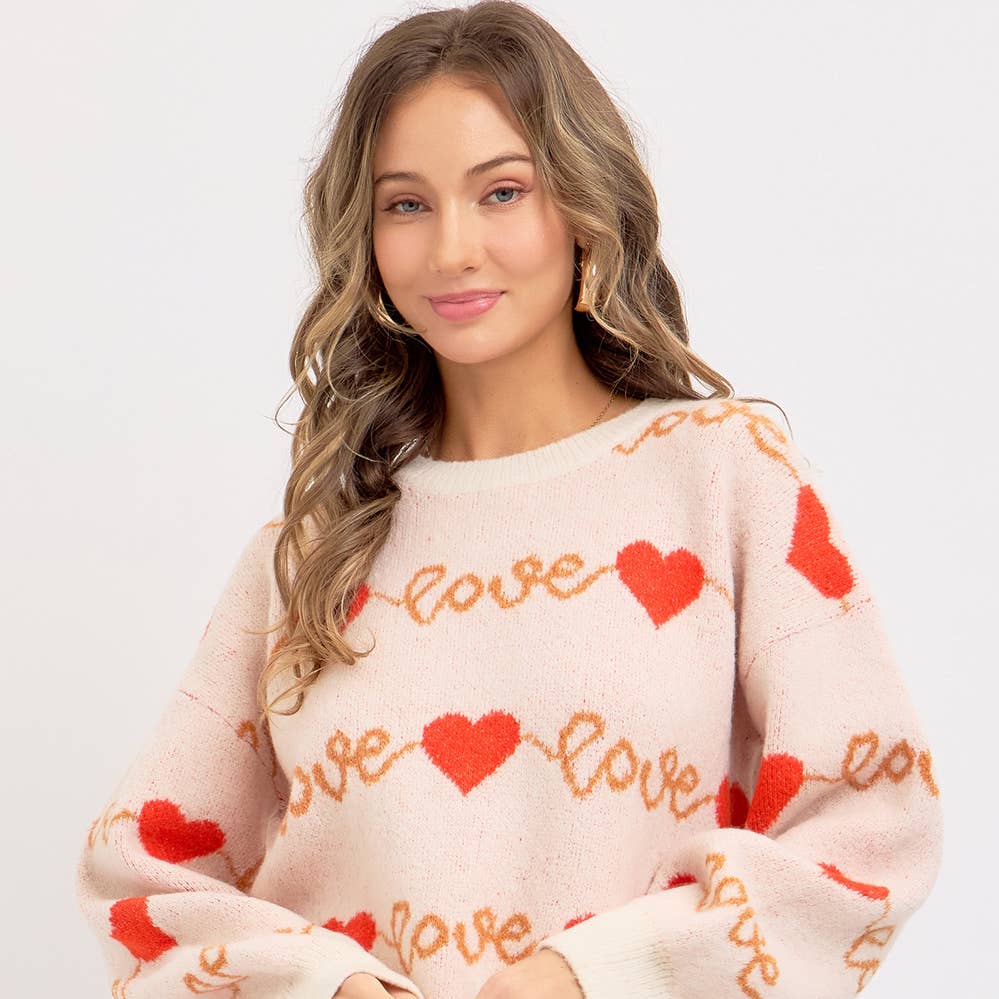 Love Heart Valentine Sweater