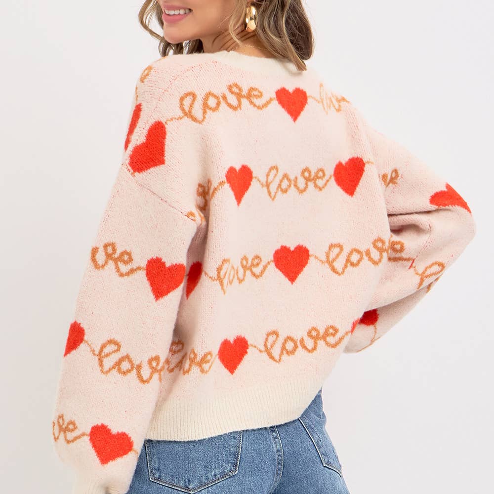 Love Heart Valentine Sweater