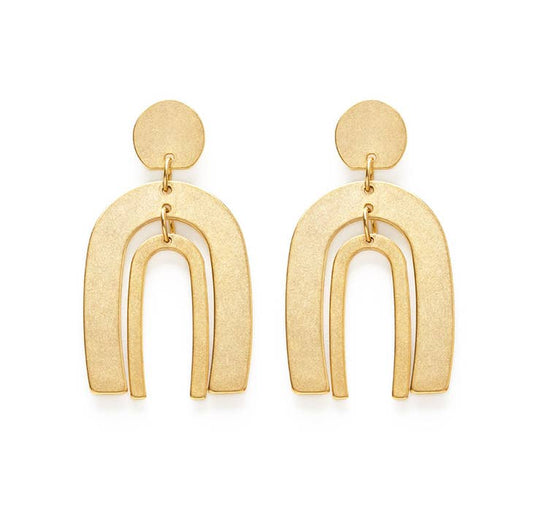 Amano Studio Arches Earrings - matte gold