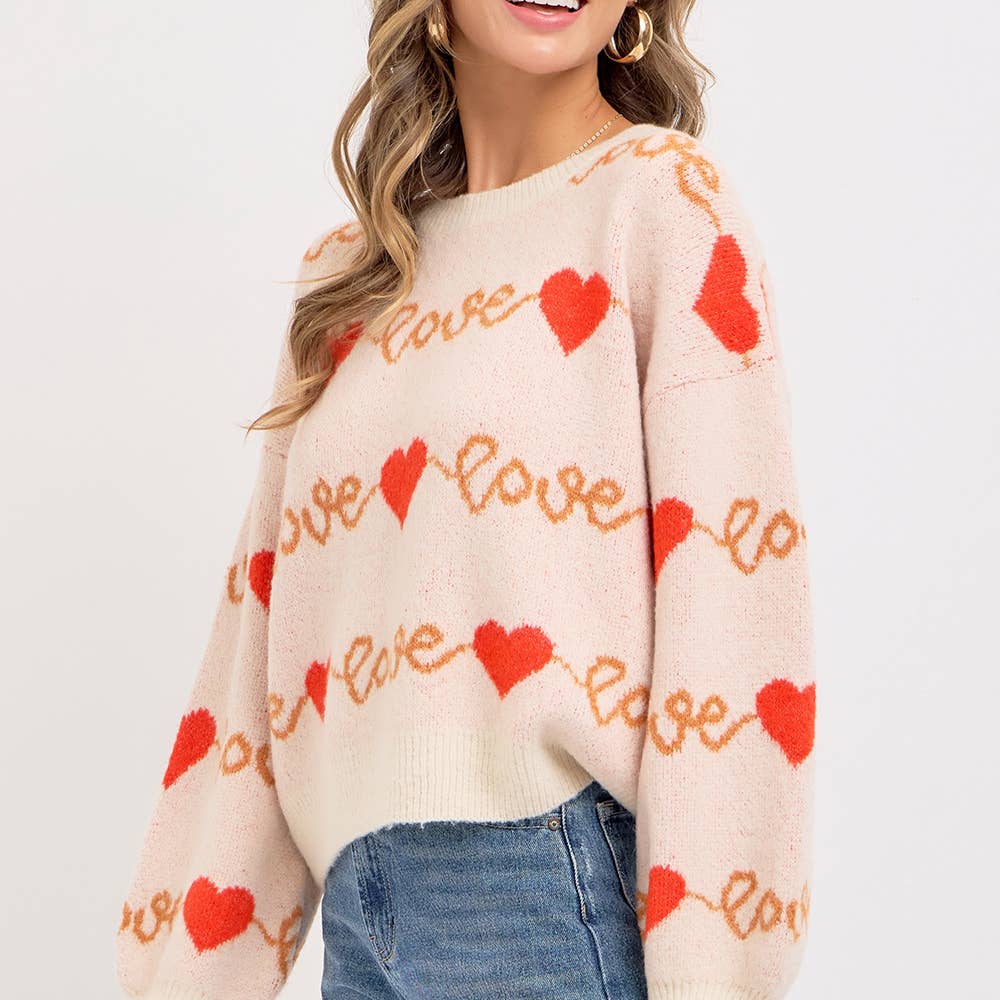 Love Heart Valentine Sweater